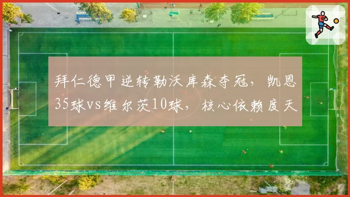 拜仁德甲逆转勒沃库森夺冠，凯恩35球vs维尔茨10球，核心依赖度天壤之别